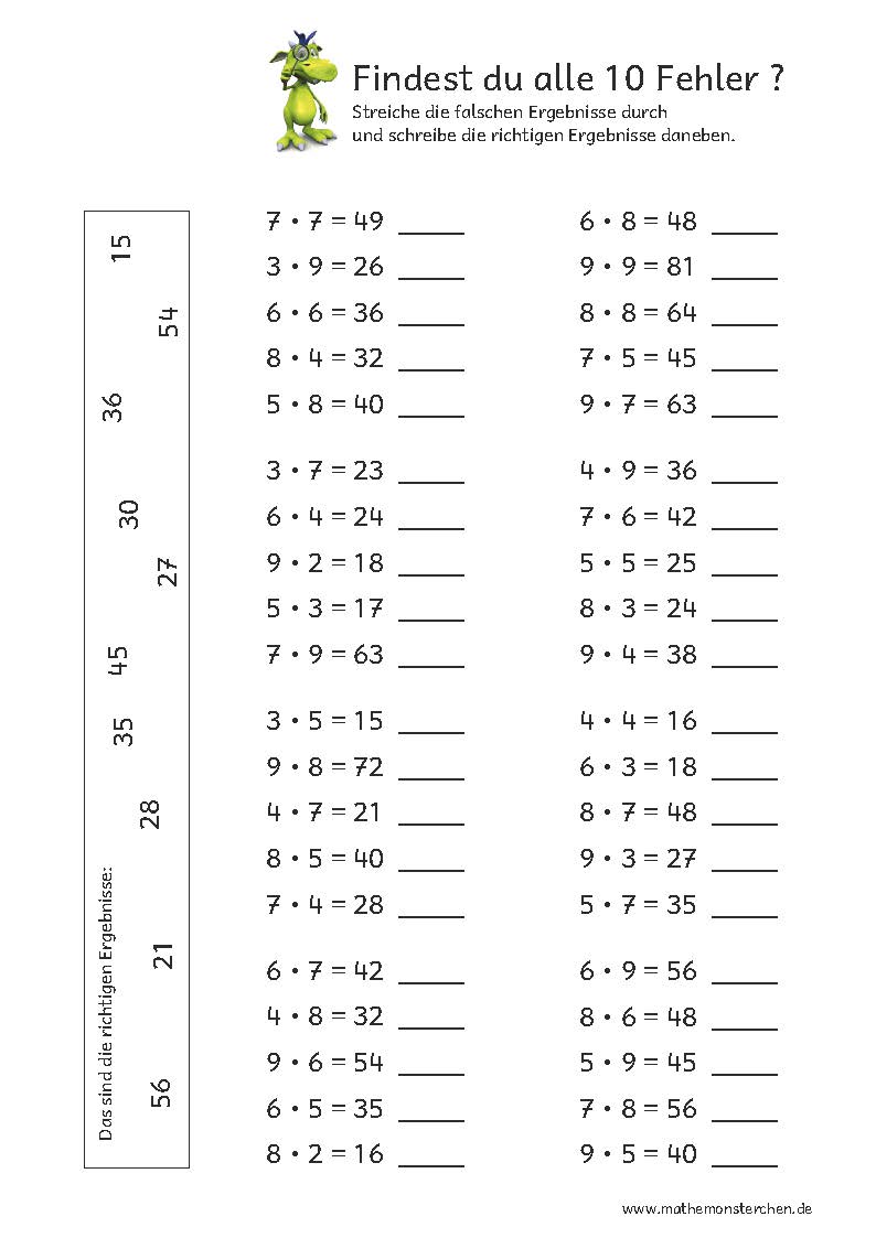 Mathemonsterchen - Multiplikation und Division